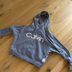 calvin klein cropped hoodie